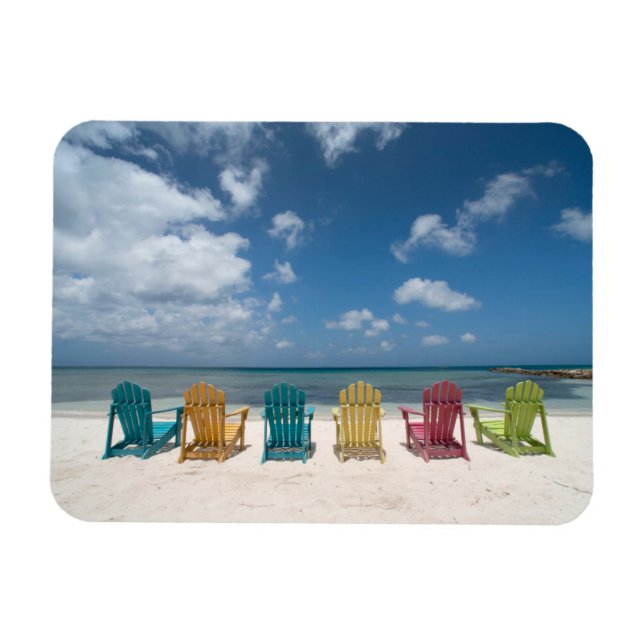 Magnet Flexible Plages tropicales | Palm Beach, Aruba (Horizontal)