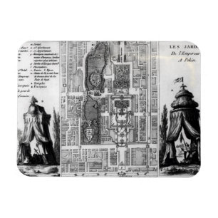 Magnet Flexible Plan des jardins de l'empereur de Pékin, de