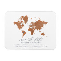 Plan du monde de l'aquarelle rouille faire-part ma
