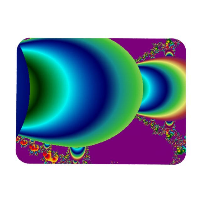 Magnet Flexible Planètes Abstraites en alignement (Horizontal)