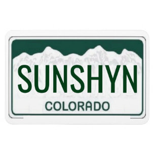 Magnet Flexible Plaque de licence Colorado flexible