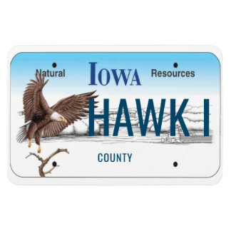 Magnet Flexible Plaque de licence Iowa flexible