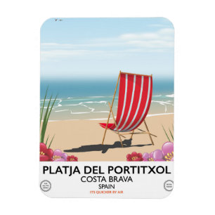 Magnet Flexible Platja del Portitxol, Costa Brava, Espagne