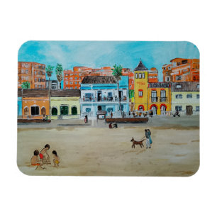 Magnet Flexible Playa de la Malvarrosa Peinture par Alfred Fox