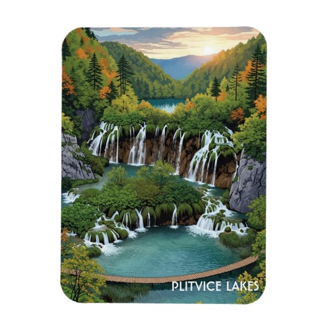 Magnet Flexible Plitvice Lakes national park croatia (Vertical)
