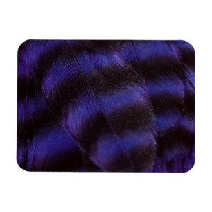 Magnet Flexible Plumes violettes et noires