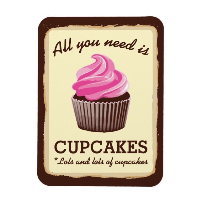Magnet Flexible Plus d'aimant de cupcakes (Vertical)