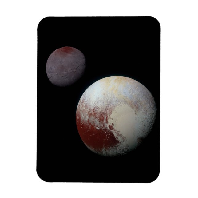 Magnet Flexible Pluton et Charon 9e ou système solaire Planète nai (Vertical)