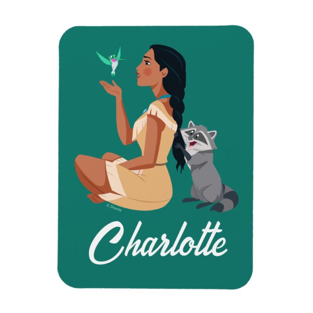 Magnet Flexible Pocahontas et Pals Amitié forestière (Vertical)