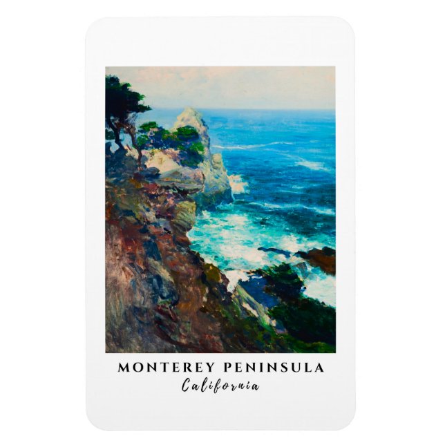 Magnet Flexible Point Lobos Monterey Peninsula Californie Mer (Vertical)