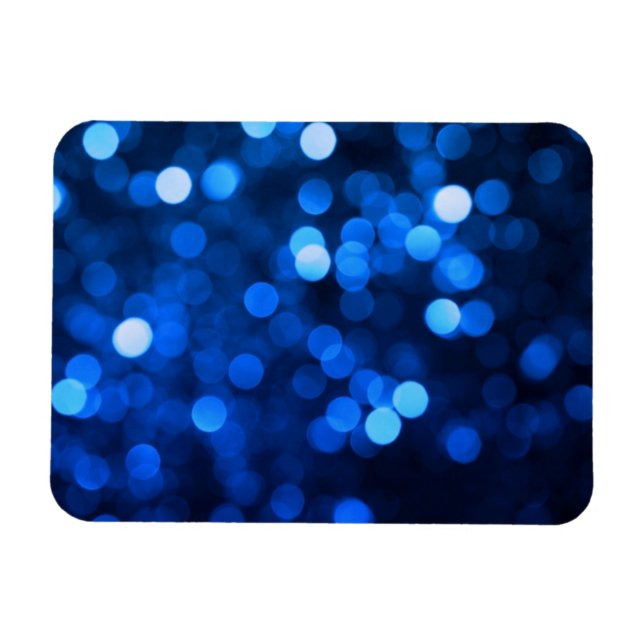 Magnet Flexible Points lumineux bleus Abstraits (Horizontal)