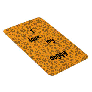 Magnet Flexible Pois de chien noir et blanc Pointe Polka sur dahli
