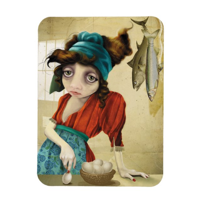 Magnet Flexible Poisson et oeuf (Vertical)