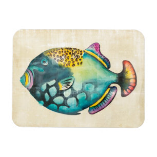 Magnet Flexible Poissons bleus et pourpres d'aquarium