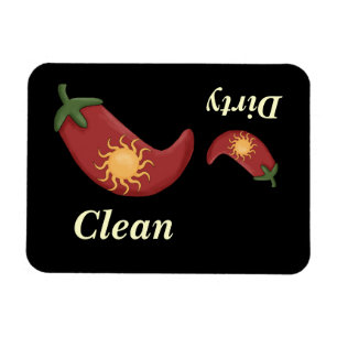 Magnet Flexible Poivrons rouges gros et petits et soleil - Lave-va