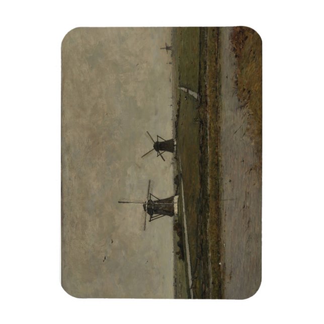Magnet Flexible Polder avec moulins près d'Overschie (Vertical)