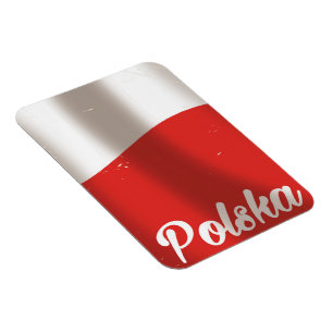 Magnet Flexible Polska, affiche de voyage vintage Pologne