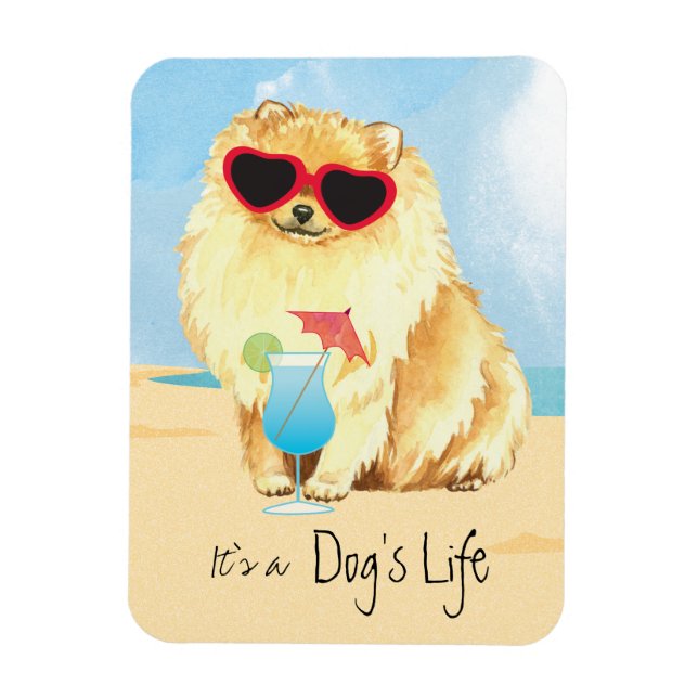 Magnet Flexible Pomeranian d'été (Vertical)