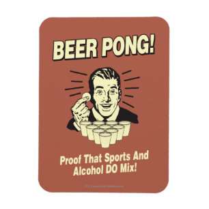 Magnet Flexible Pong de bière : Preuve d'alcool et mélange de spor