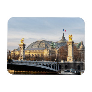 Magnet Flexible Pont Alexandre III et Grand Palais à l'heure d'or