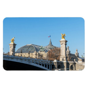 Magnet Flexible Pont Alexandre III et Grand Palais par une journée