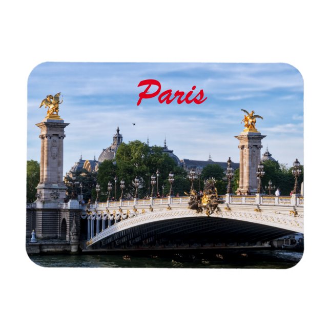 Magnet Flexible Pont Alexandre III sur Seine - Paris, France (Horizontal)