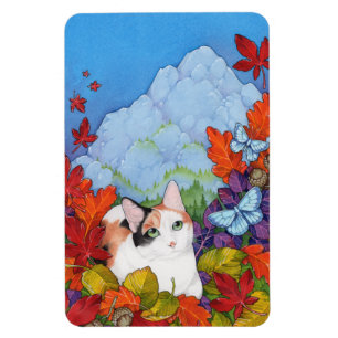 Magnet Flexible Pont arc-en-ciel sans limite Automne Nature Cat