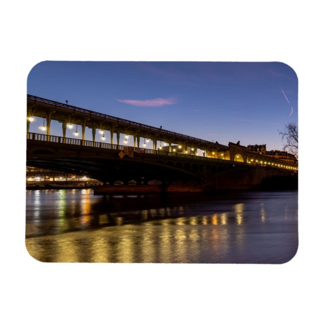 Magnet Flexible Pont Bir-Hakeim à l'aube en hiver - Paris (Horizontal)