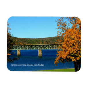 Magnet Flexible Pont Casey Coloré Automne Scène Souvenir
