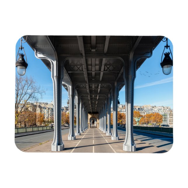 Magnet Flexible Pont de Bir-Hakeim sur la Seine - Paris, France (Horizontal)
