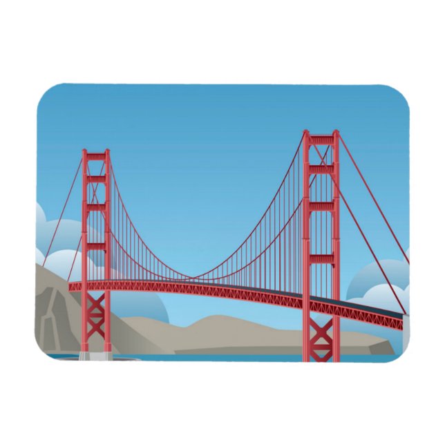 Magnet Flexible Pont Golden Gate | San Francisco (Horizontal)