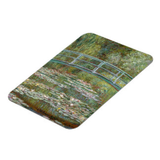 Magnet Flexible Pont Monet Art au-dessus d'un étang de nénuphars