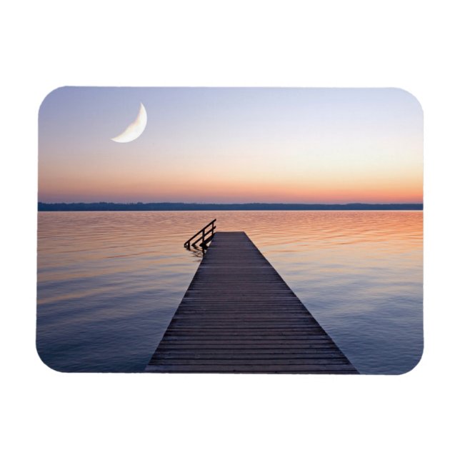 Magnet Flexible Pont Moon Sur Buscharner | Lac Starnberg (Horizontal)