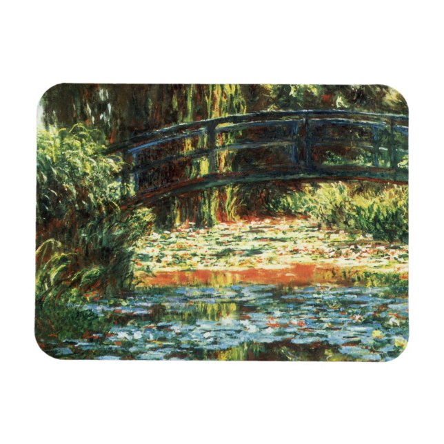 Magnet Flexible Pont sur l'étang Nénuphar par Claude Monet (Horizontal)