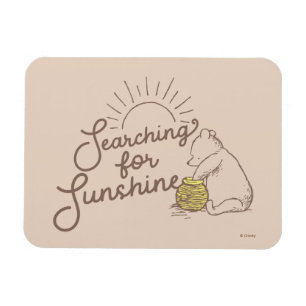 Magnet Flexible Pooh classique   Recherche de soleil