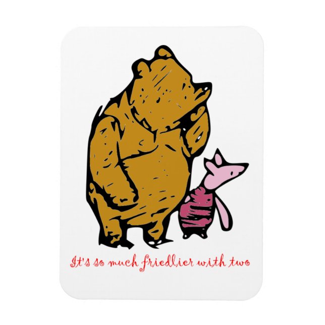 Magnet Flexible Pooh et Piglet (Vertical)