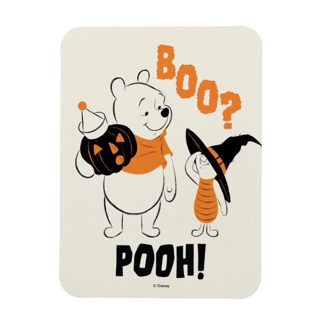 Magnet Flexible Pooh et Piglet | Boo Pooh (Vertical)