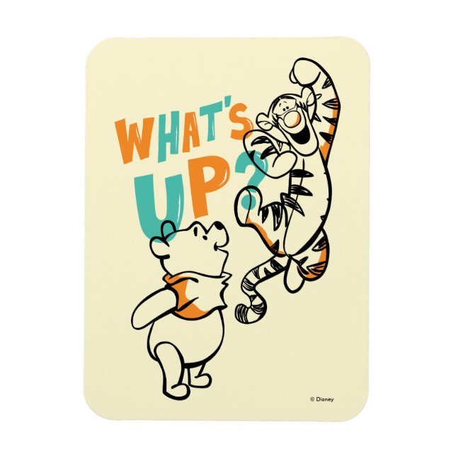 Magnet Flexible Pooh et Tigger What's Up ? (Vertical)