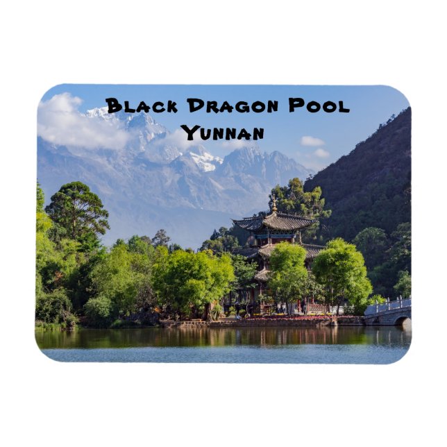Magnet Flexible Pool de dragons noirs - Yunnan, Chine (Horizontal)