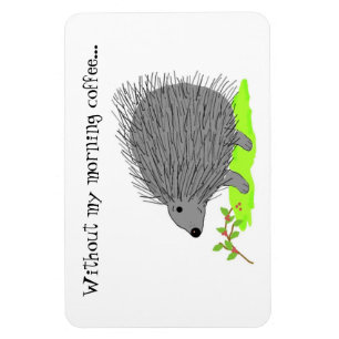 Magnet Flexible Porcupine en caricature avec mignonne dit