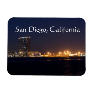 Magnet Flexible Port de San Diego la nuit