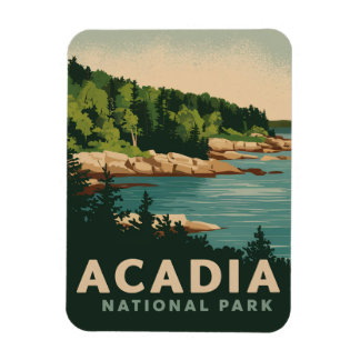 Magnet Flexible Port du bar du parc national Retro Acadia