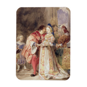 Magnet Flexible Portia et Bassanio, c.1826 (la semaine, encre