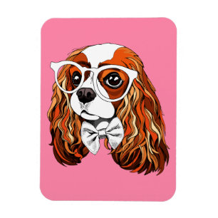 Magnet Flexible Portrait cavalier d'épagneul du Roi Charles