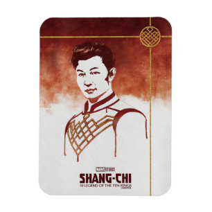 Magnet Flexible Portrait d'aquarelle Shang-Chi