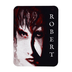 Magnet Flexible Portrait d'art d'un homme de musique gothique post