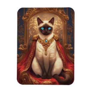 Magnet Flexible Portrait de chat siamois royal majestueux