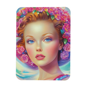Magnet Flexible Portrait de couronne éthérée