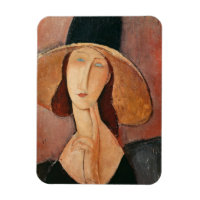 Portrait de Jeanne Hebuterne dans un grand casquet