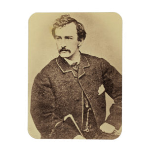 Magnet Flexible Portrait de John Wilkes Booth   1861-65